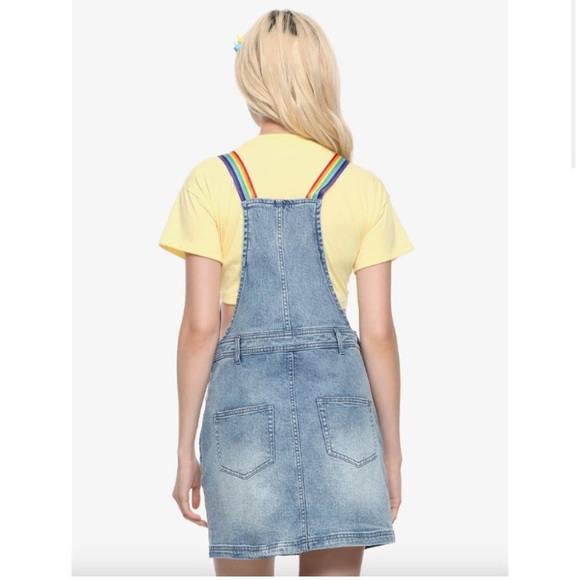 Hot Topic SpongeBob SquarePants Imagination Rainbow Denim Skirtall- M - Picture 9 of 9